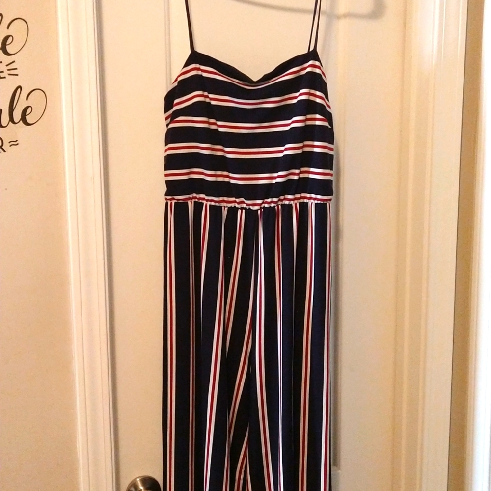Red white and blue romper